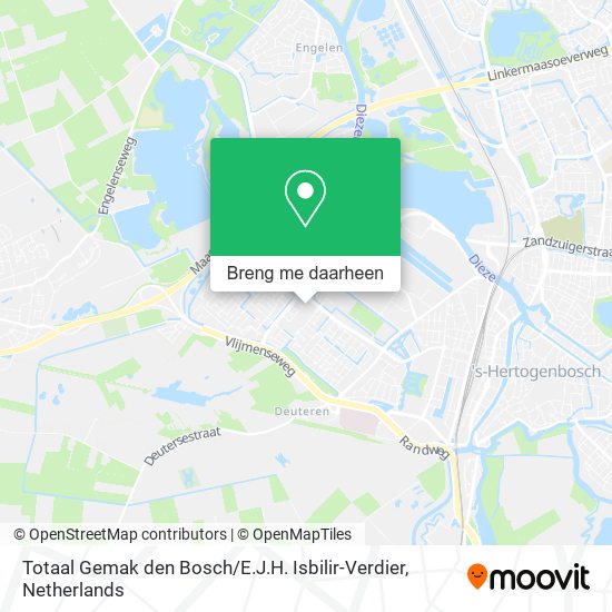 Totaal Gemak den Bosch / E.J.H. Isbilir-Verdier kaart