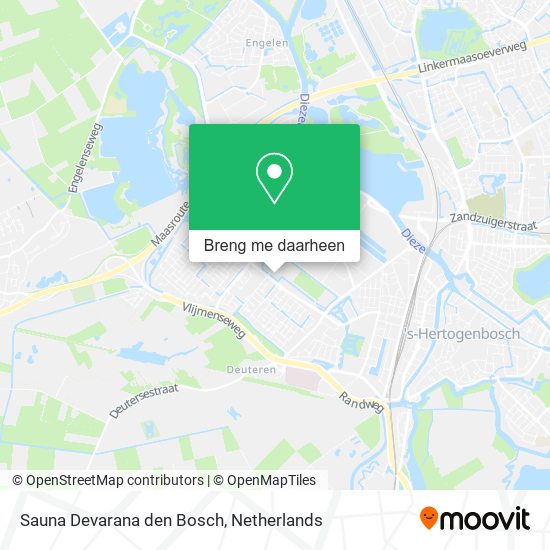 Sauna Devarana den Bosch kaart