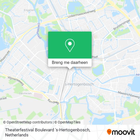 Theaterfestival Boulevard 's-Hertogenbosch kaart