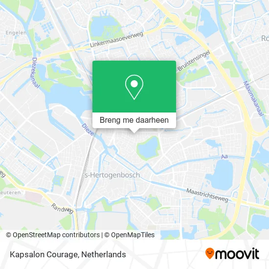 Kapsalon Courage kaart