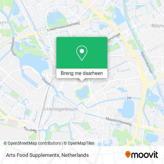 Arts Food Supplements kaart