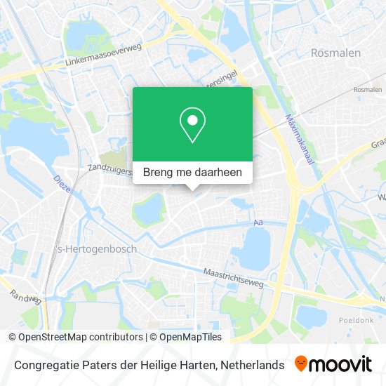 Congregatie Paters der Heilige Harten kaart