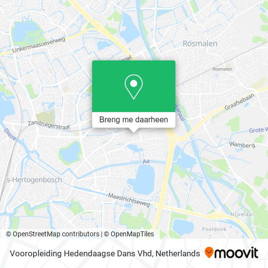 Vooropleiding Hedendaagse Dans Vhd kaart