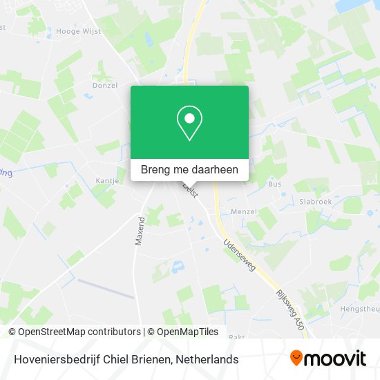 Hoveniersbedrijf Chiel Brienen kaart