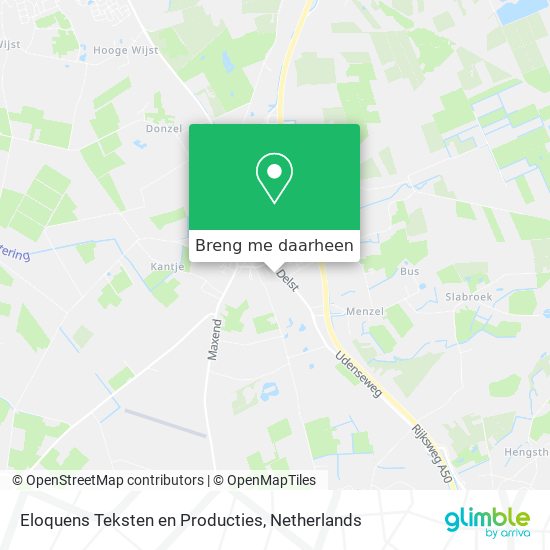 Eloquens Teksten en Producties kaart