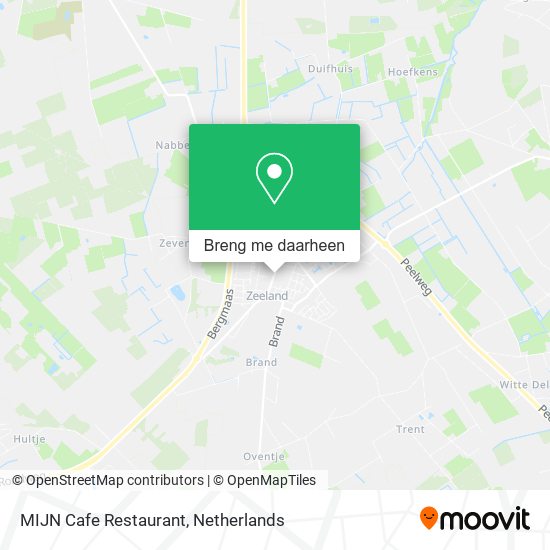 MIJN Cafe Restaurant kaart