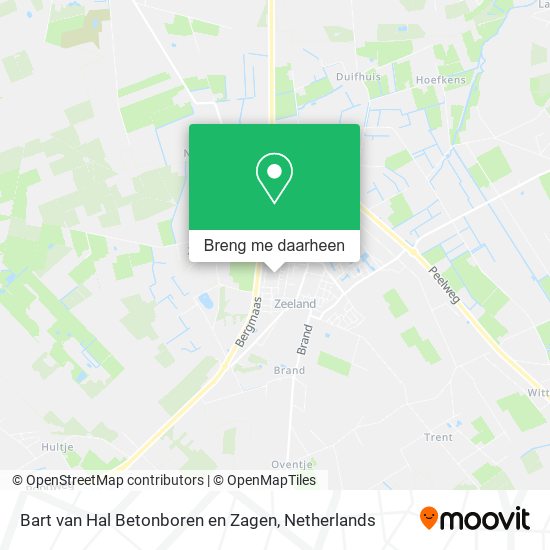 Bart van Hal Betonboren en Zagen kaart