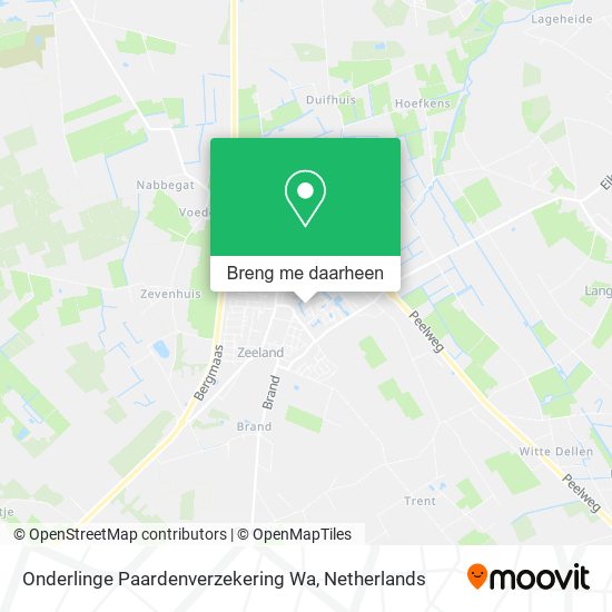 Onderlinge Paardenverzekering Wa kaart