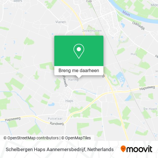 Schelbergen Haps Aannemersbedrijf kaart