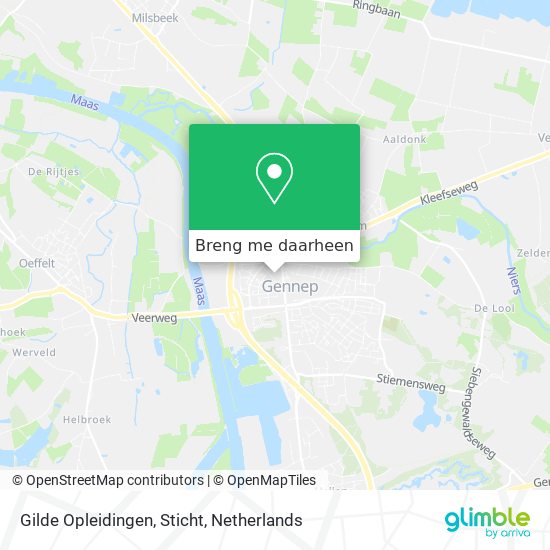 Gilde Opleidingen, Sticht kaart