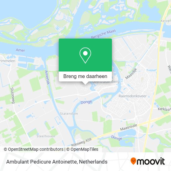 Ambulant Pedicure Antoinette kaart