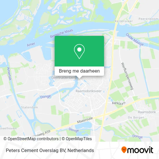 Peters Cement Overslag BV kaart