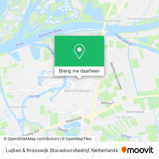 Luijken & Krooswijk Stucadoorsbedrijf kaart
