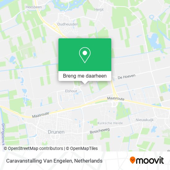 Caravanstalling Van Engelen kaart
