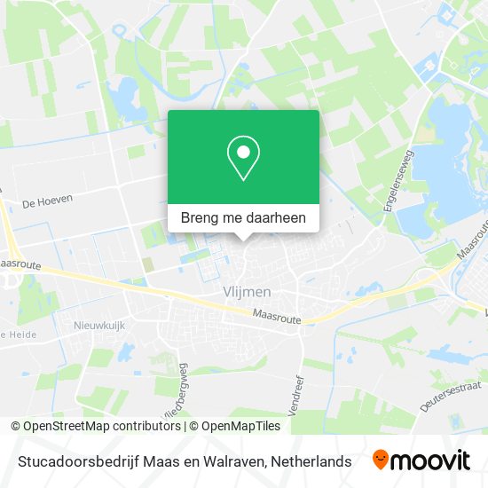 Stucadoorsbedrijf Maas en Walraven kaart