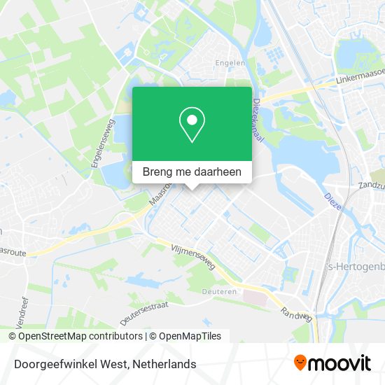 Doorgeefwinkel West kaart