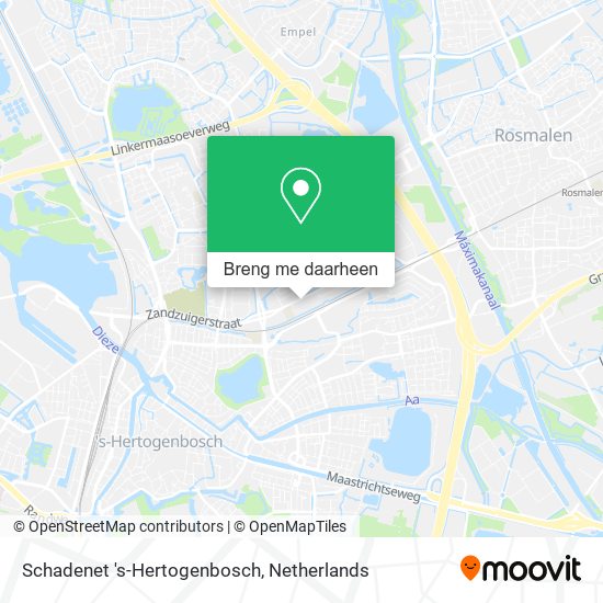 Schadenet 's-Hertogenbosch kaart