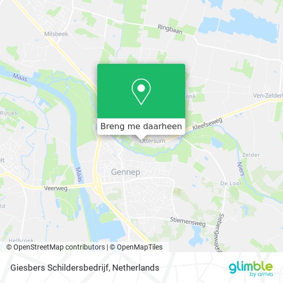 Giesbers Schildersbedrijf kaart