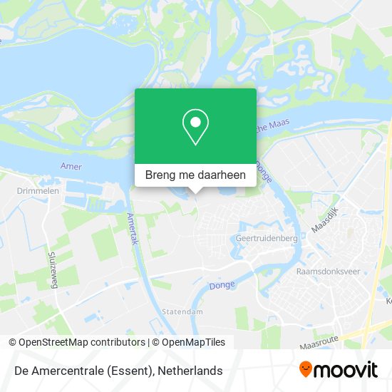 De Amercentrale (Essent) kaart