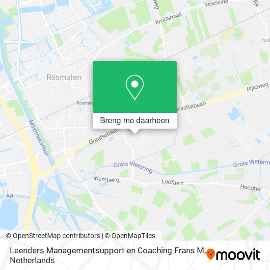 Leenders Managementsupport en Coaching Frans M kaart