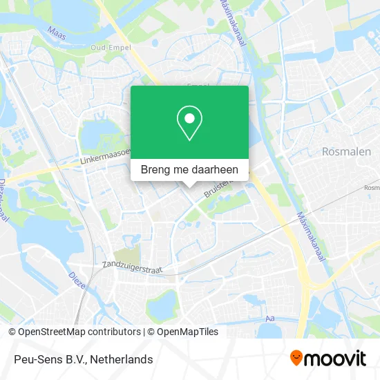 Peu-Sens B.V. kaart