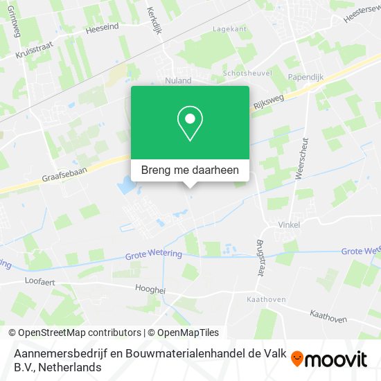 Aannemersbedrijf en Bouwmaterialenhandel de Valk B.V. kaart