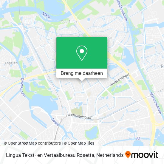 Lingua Tekst- en Vertaalbureau Rosetta kaart