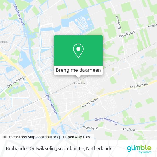 Brabander Ontwikkelingscombinatie kaart