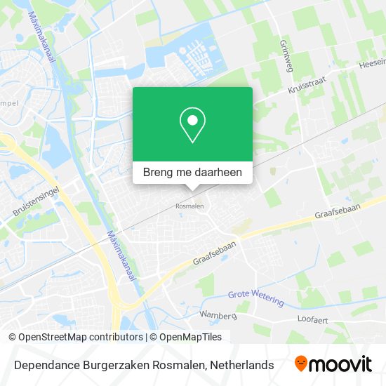 Dependance Burgerzaken Rosmalen kaart