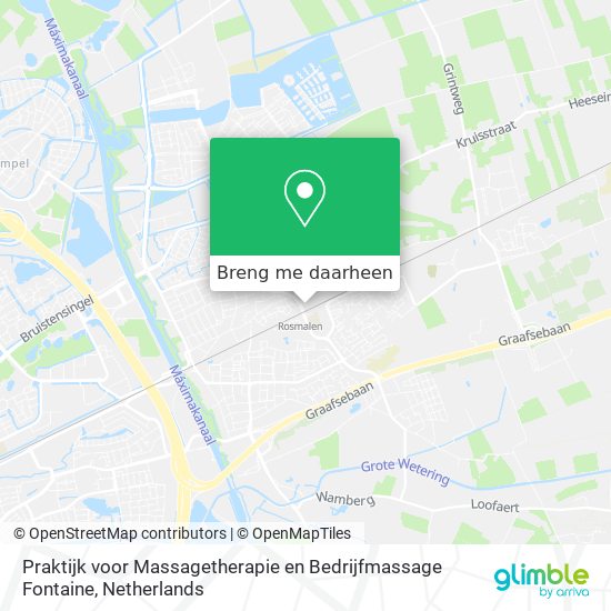 Praktijk voor Massagetherapie en Bedrijfmassage Fontaine kaart