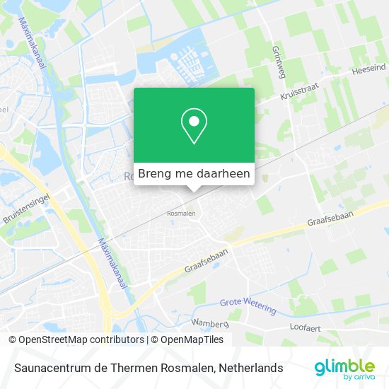 Saunacentrum de Thermen Rosmalen kaart