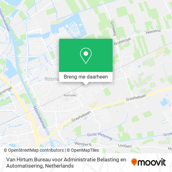 Van Hirtum Bureau voor Administratie Belasting en Automatisering kaart