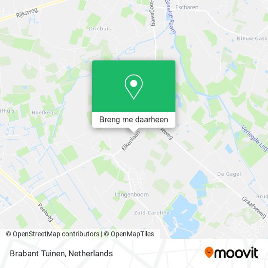 Brabant Tuinen kaart