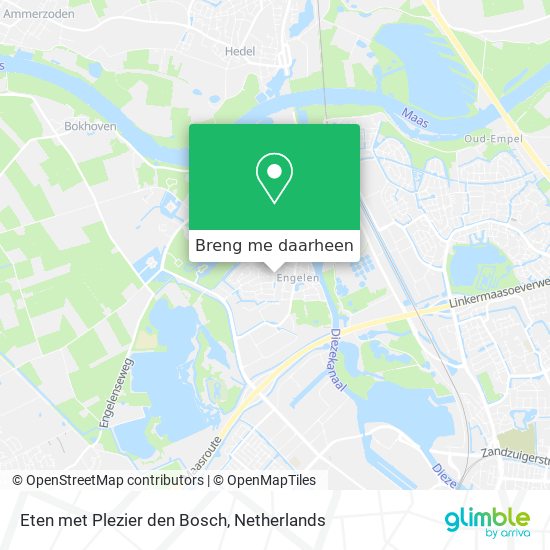 Eten met Plezier den Bosch kaart