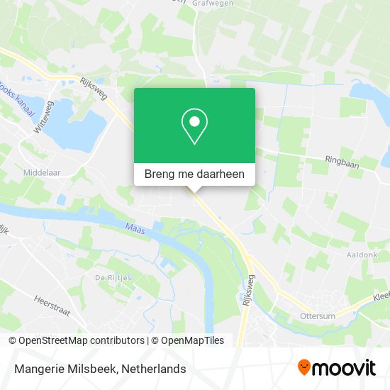 Mangerie Milsbeek kaart