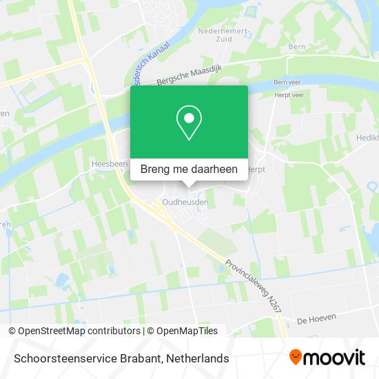 Schoorsteenservice Brabant kaart