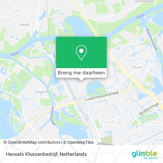 Hensels Klussenbedrijf kaart