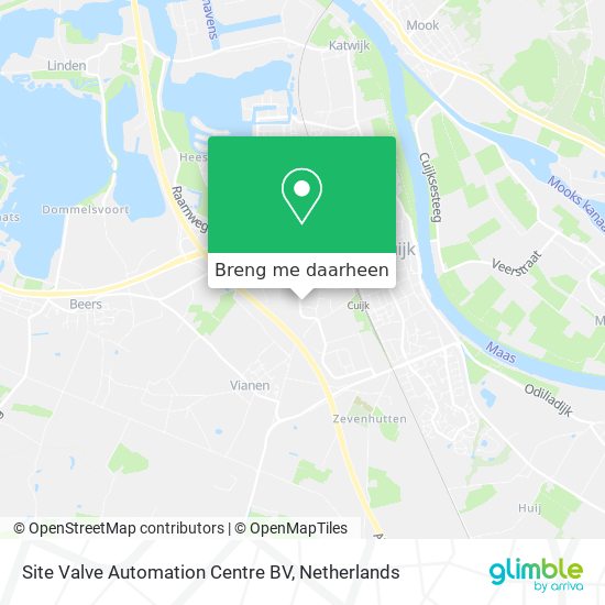 Site Valve Automation Centre BV kaart