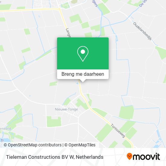 Tieleman Constructions BV W kaart