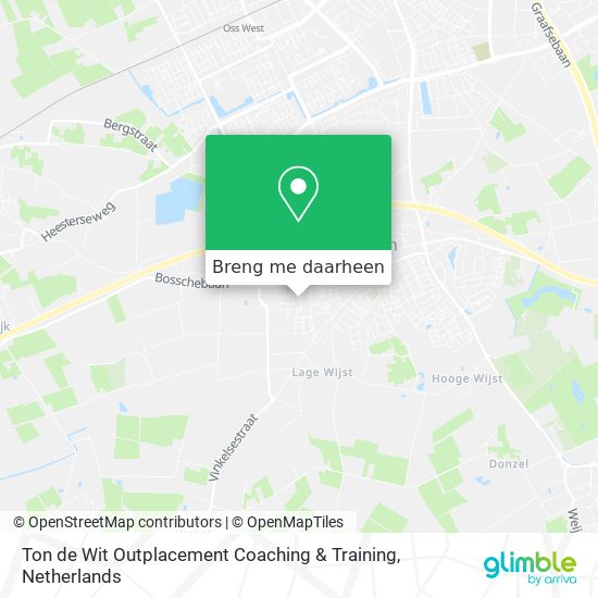 Ton de Wit Outplacement Coaching & Training kaart