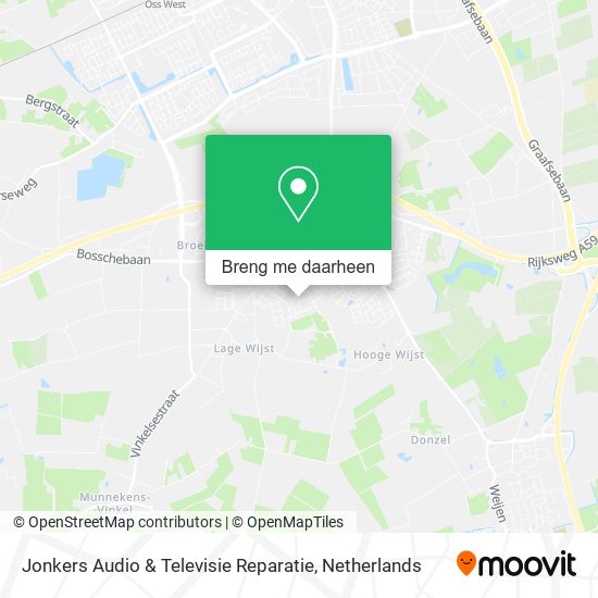 Jonkers Audio & Televisie Reparatie kaart