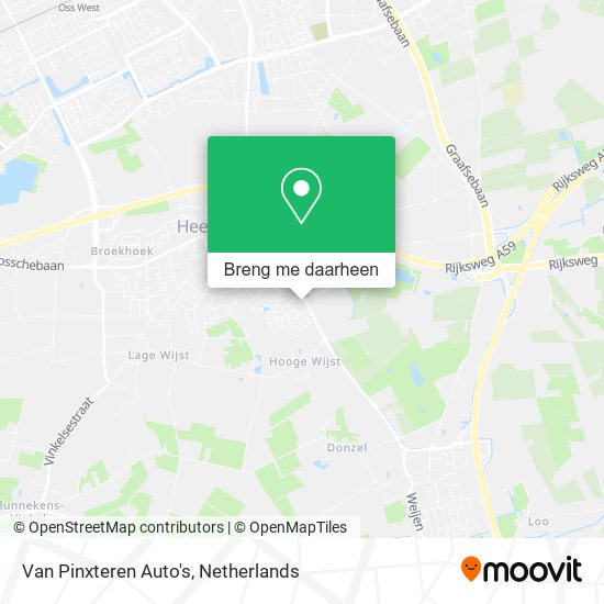 Van Pinxteren Auto's kaart