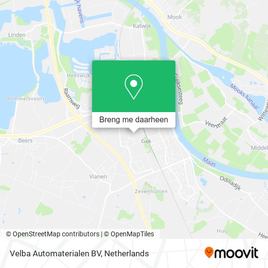 Velba Automaterialen BV kaart