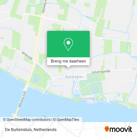 De Buitensluis kaart