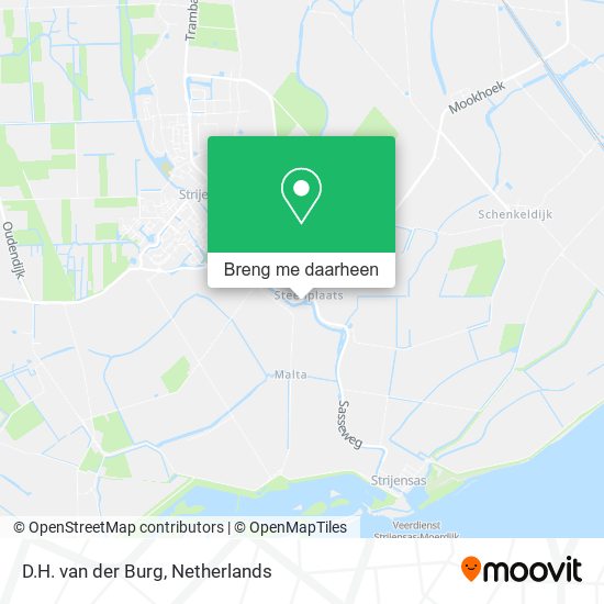 D.H. van der Burg kaart