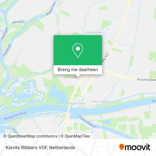 Kievits Ribbers VOF kaart
