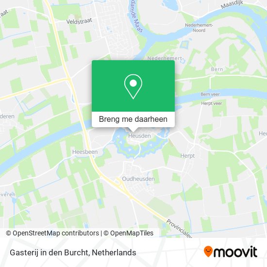 Gasterij in den Burcht kaart