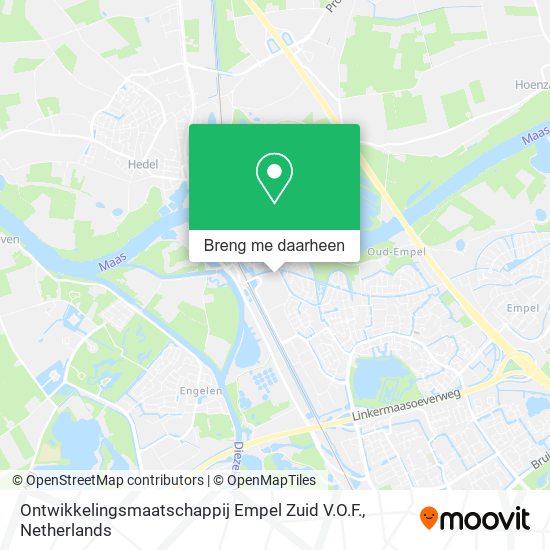 Ontwikkelingsmaatschappij Empel Zuid V.O.F. kaart