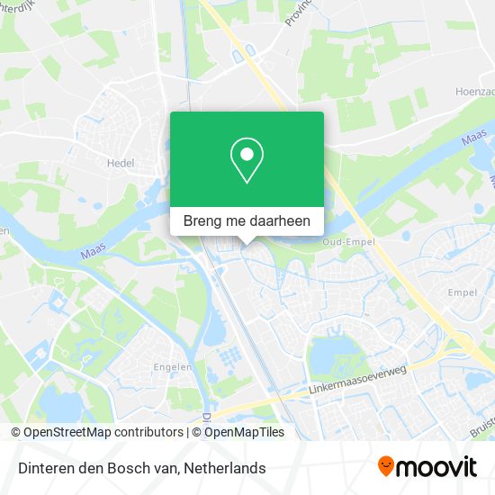 Dinteren den Bosch van kaart