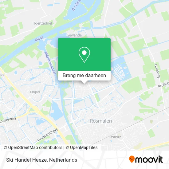 Ski Handel Heeze kaart